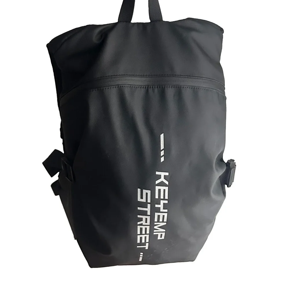 Kehemp Street Black Tactical Backpack w/ Waterproof Biker Helmet